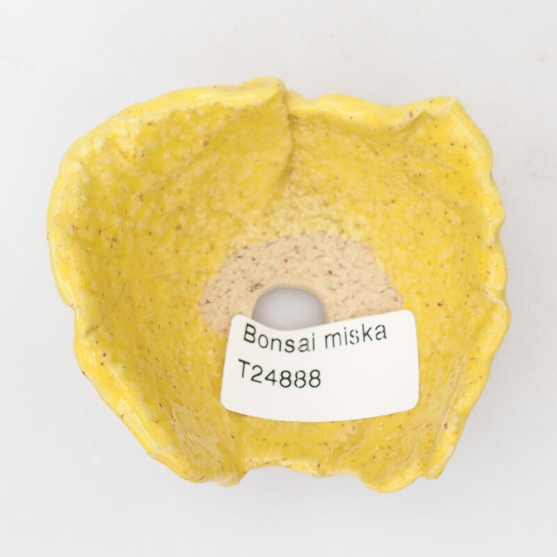 Coquille en céramique 7,5 x 7 x 4 cm , couleur jaune