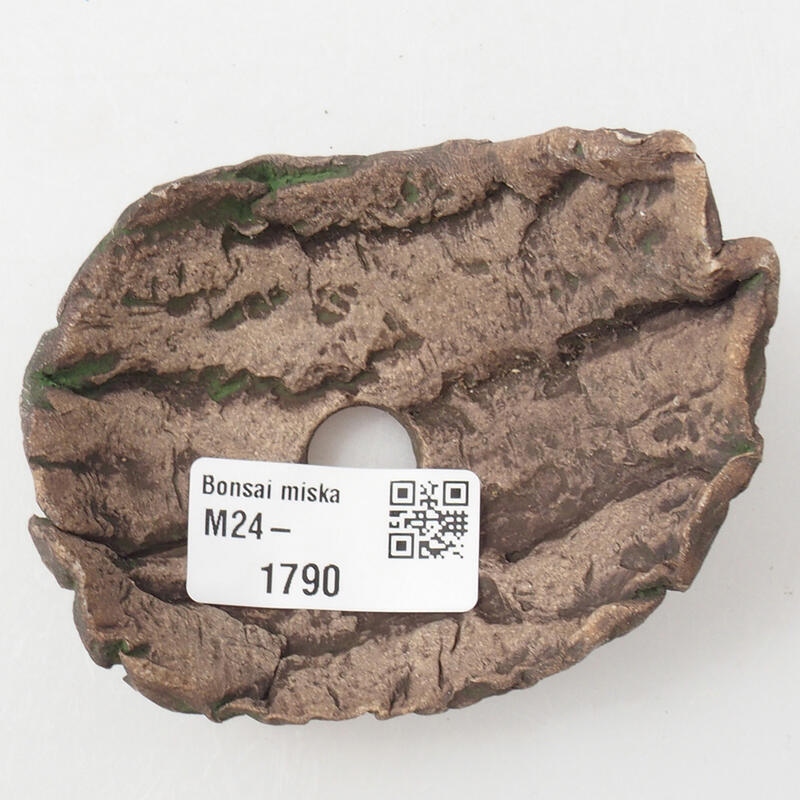 Coquille en céramique 7,5 x 7 x 5 cm , couleur verte