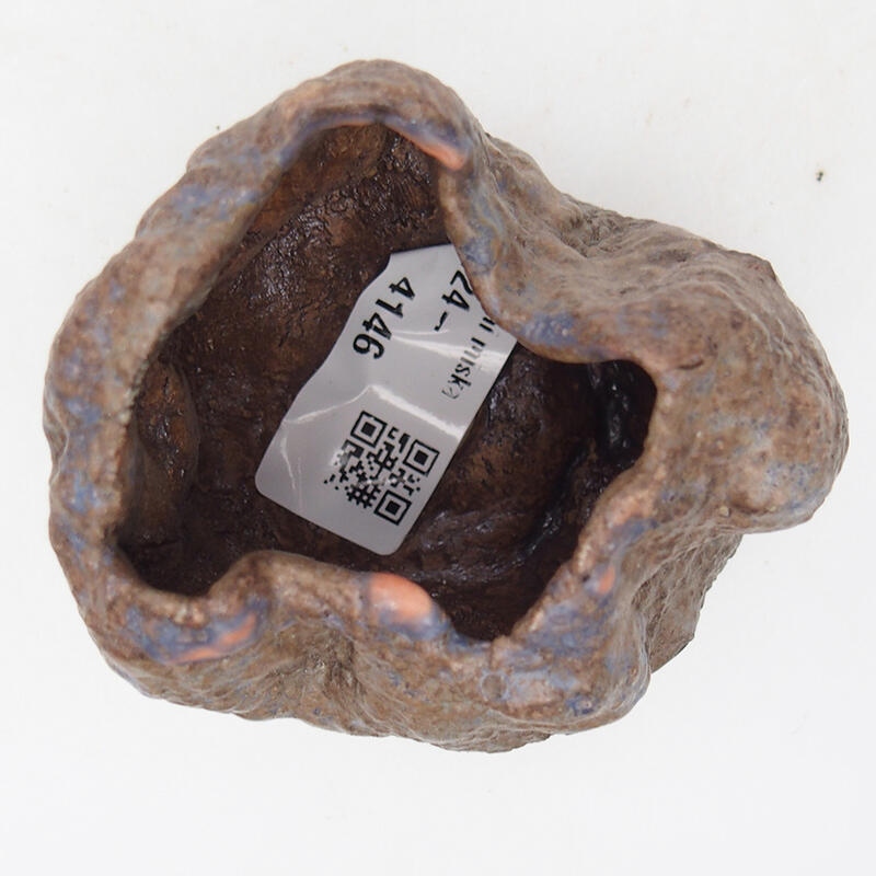 Coquille en céramique 7 x 4,5 x 6 cm , couleur marron