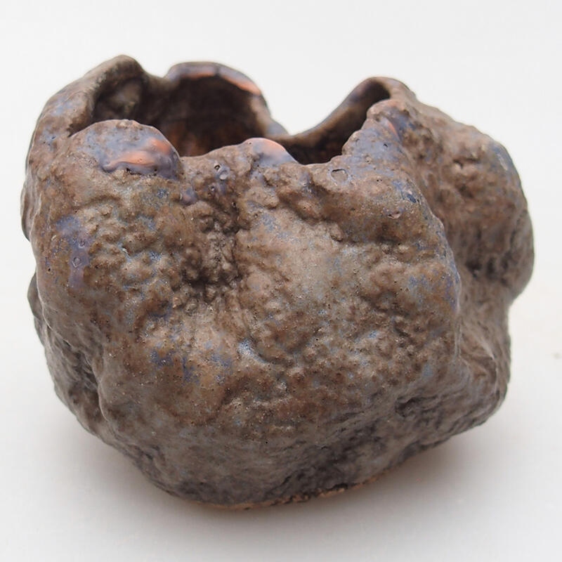 Coquille en céramique 7 x 4,5 x 6 cm , couleur marron