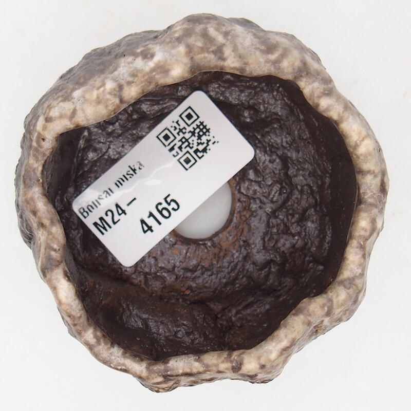 Coquille en céramique 7 x 6,5 x 4 cm , couleur marron