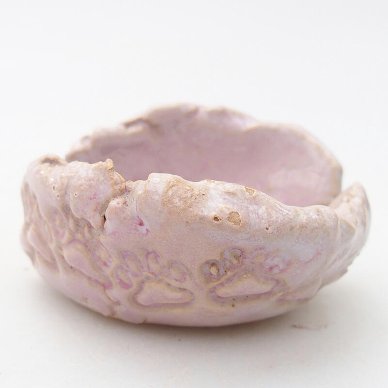 Coquille en céramique 7 x 6,5 x 4 cm , couleur rose