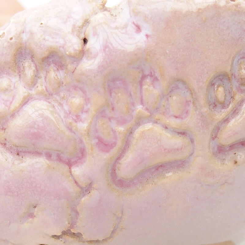 Coquille en céramique 7 x 6,5 x 4 cm , couleur rose