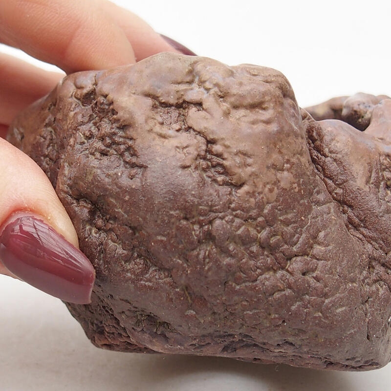 Coquille en céramique 7 x 6,5 x 5,5 cm , couleur marron