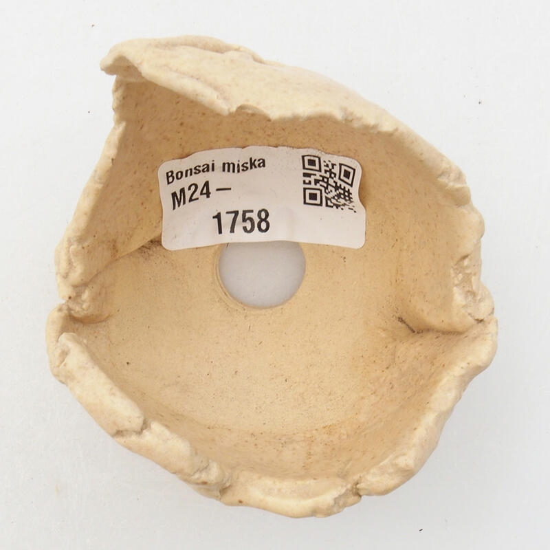 Coquille en céramique 7 x 6 x 6 cm , couleur beige