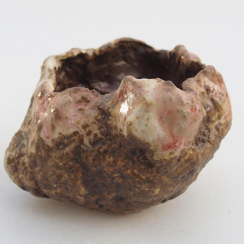 Coquille en céramique 7 x 7 x 5,5 cm , couleur rose