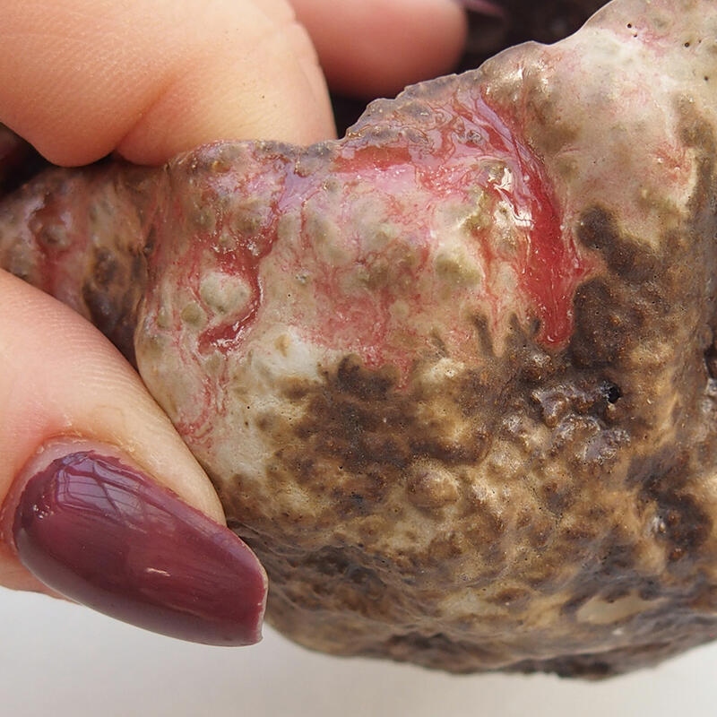 Coquille en céramique 7 x 7 x 5,5 cm , couleur rose