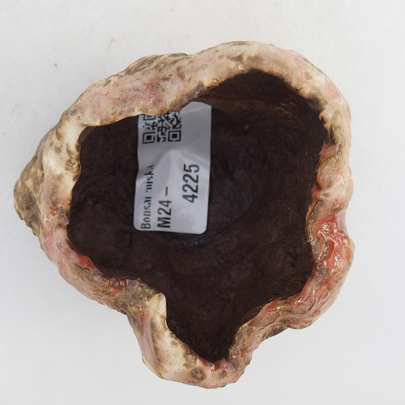 Coquille en céramique 7 x 7 x 5,5 cm , couleur rose