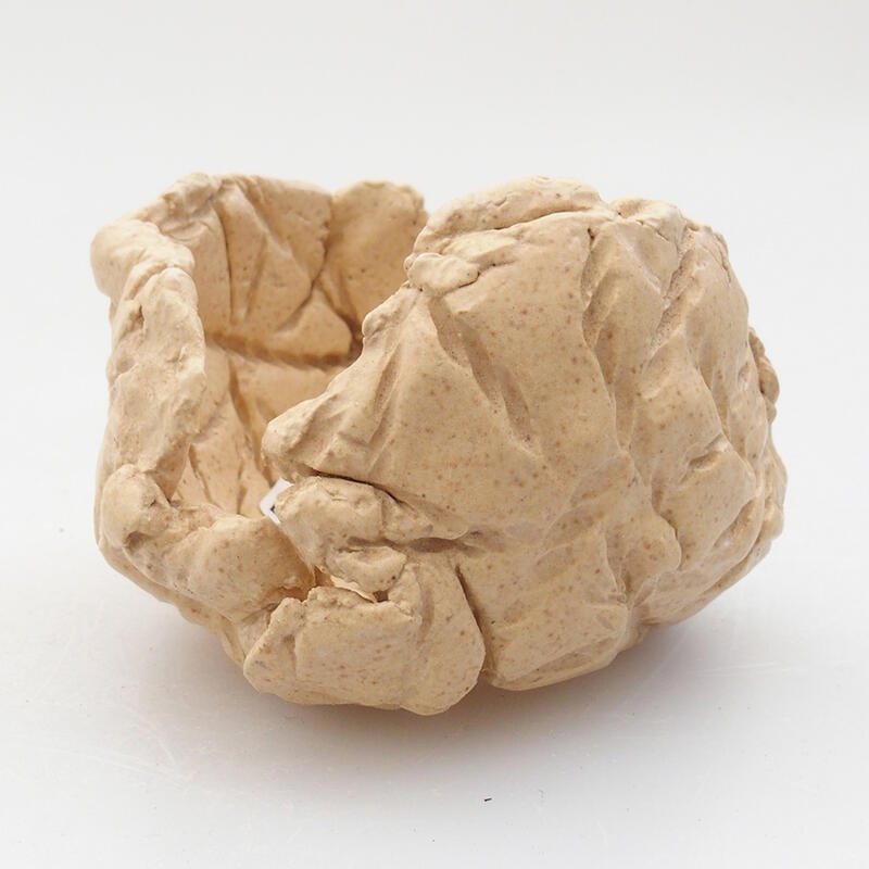Coquille en céramique 7 x 7 x 5 cm , couleur beige
