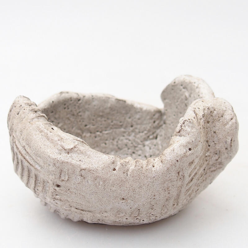 Coquille en céramique 8,5 x 7 x 5 cm , couleur grise