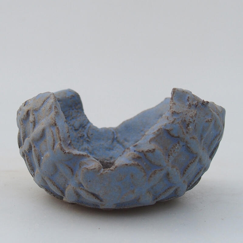 Coquille en céramique 8,5 x 8,5 x 4,5 cm , couleur bleu