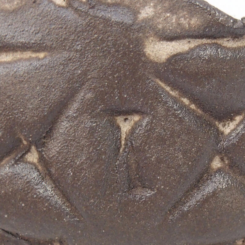 Coquille en céramique 8,5 x 8,5 x 4 cm , couleur marron