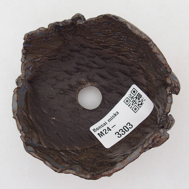 Coquille en céramique 8,5 x 8,5 x 6 cm , couleur bleu