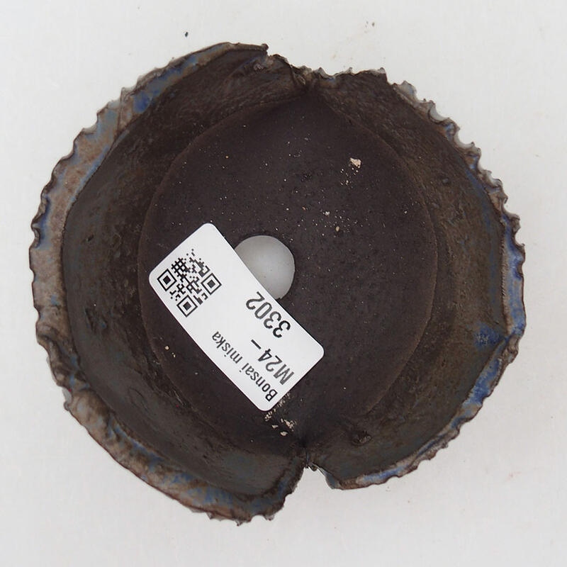 Coquille en céramique 8,5 x 8,5 x 6 cm , couleur bleu