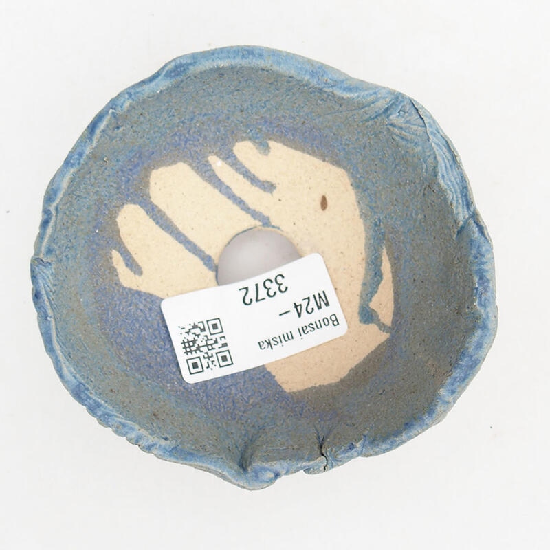 Coquille en céramique 8,5 x 8 x 4,5 cm , couleur bleu