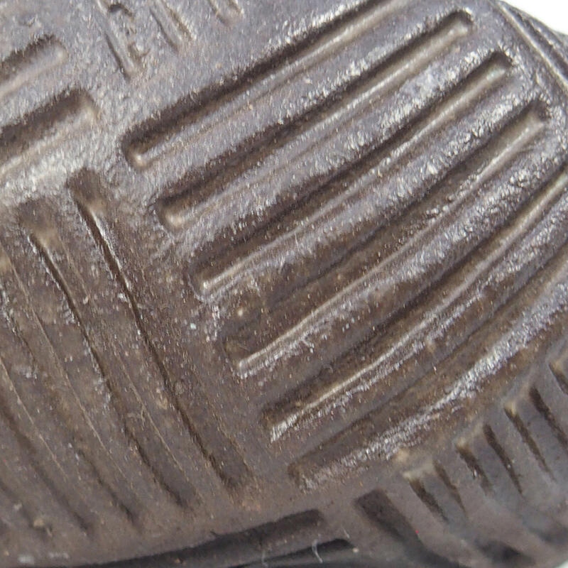 Coquille en céramique 8,5 x 8 x 4 cm , couleur marron