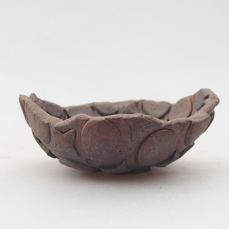 Coquille en céramique 8,5 x 8 x 4 cm , couleur marron