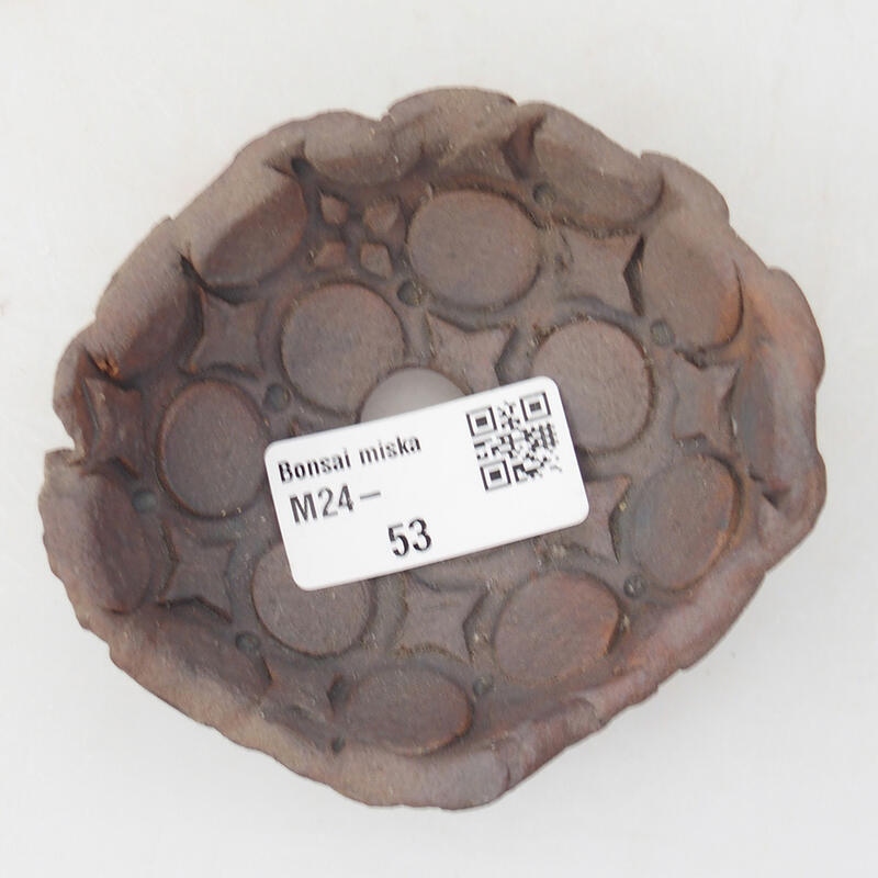 Coquille en céramique 8,5 x 8 x 4 cm , couleur marron