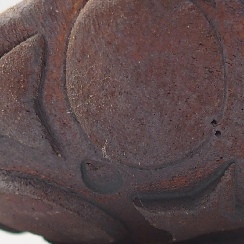 Coquille en céramique 8,5 x 8 x 4 cm , couleur marron