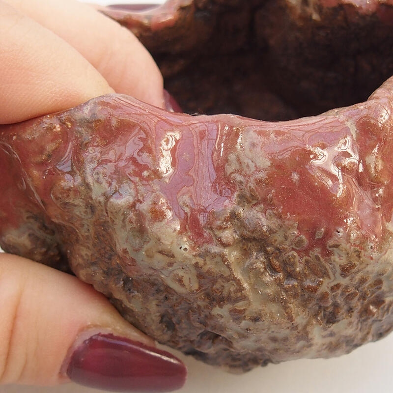 Coquille en céramique 8 x 6 x 6 cm , couleur rose