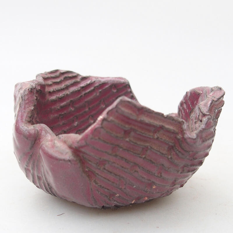 Coquille en céramique 8 x 7,5 x 4,5 cm , couleur rose
