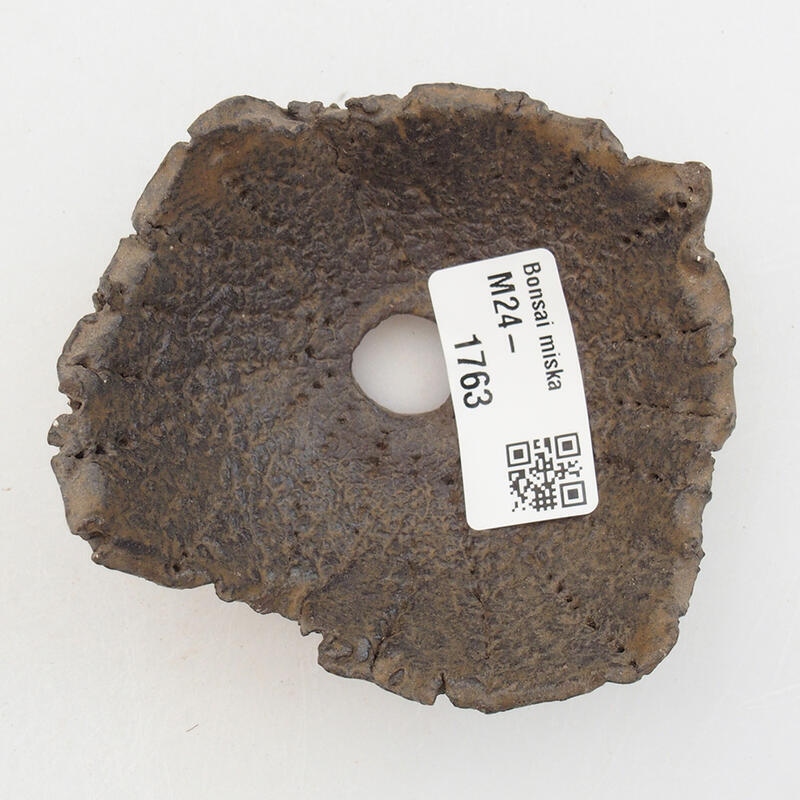 Coquille en céramique 8 x 7,5 x 4 cm , couleur marron