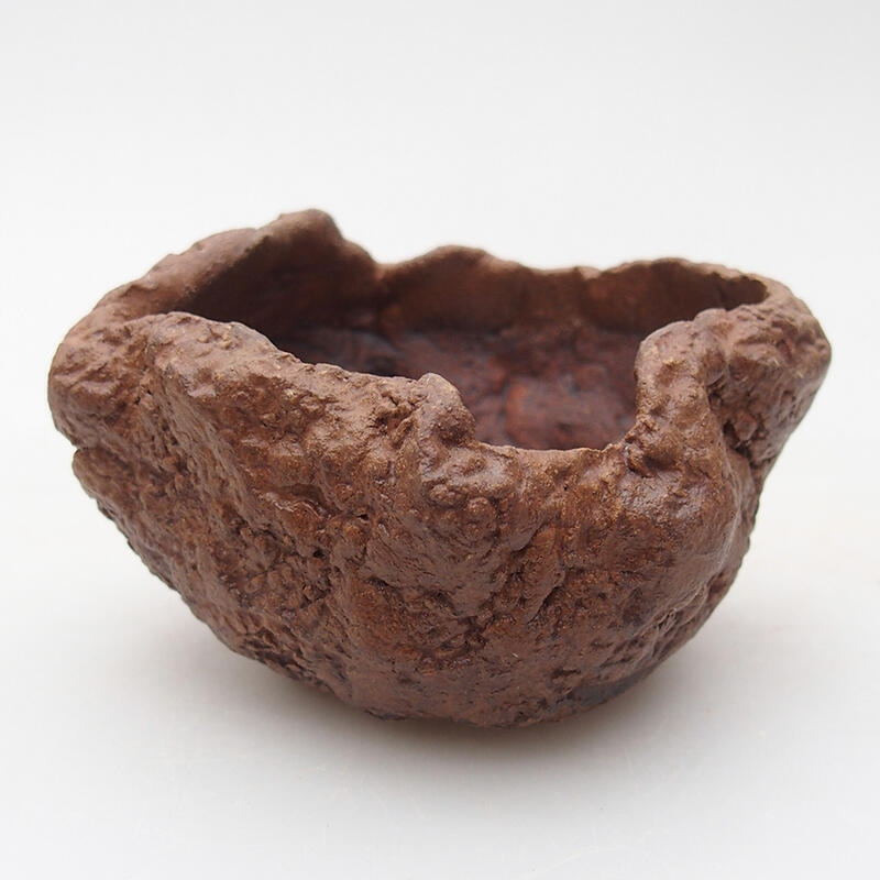 Coquille en céramique 8 x 7,5 x 5,5 cm , couleur marron