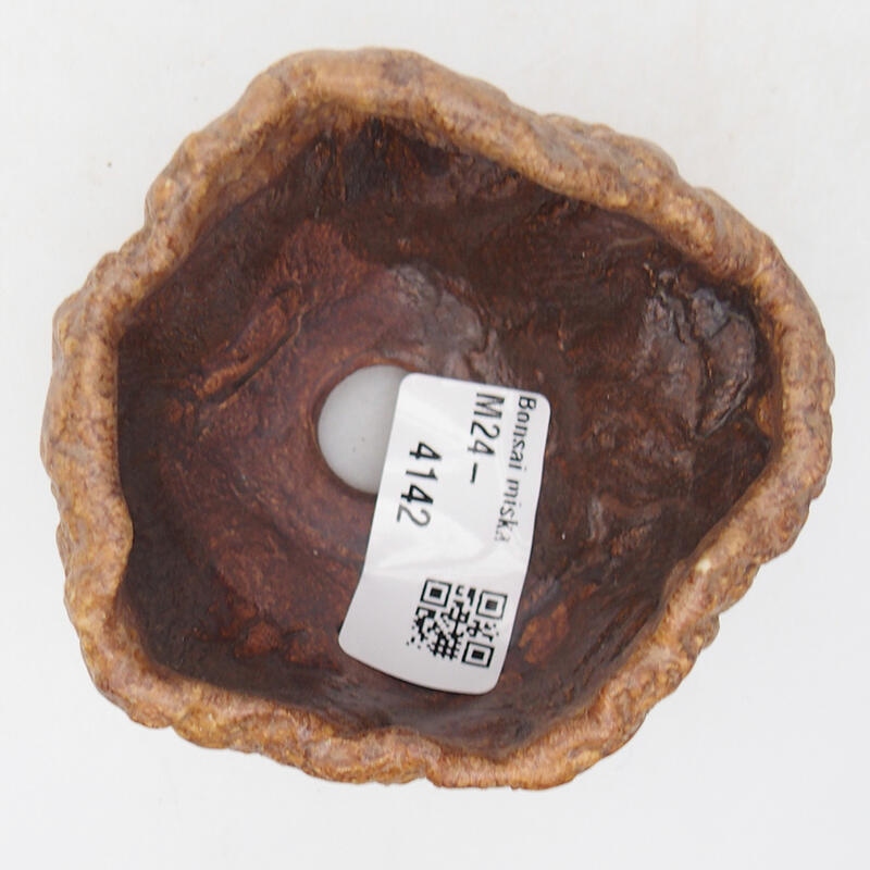 Coquille en céramique 8 x 7,5 x 5,5 cm , couleur marron