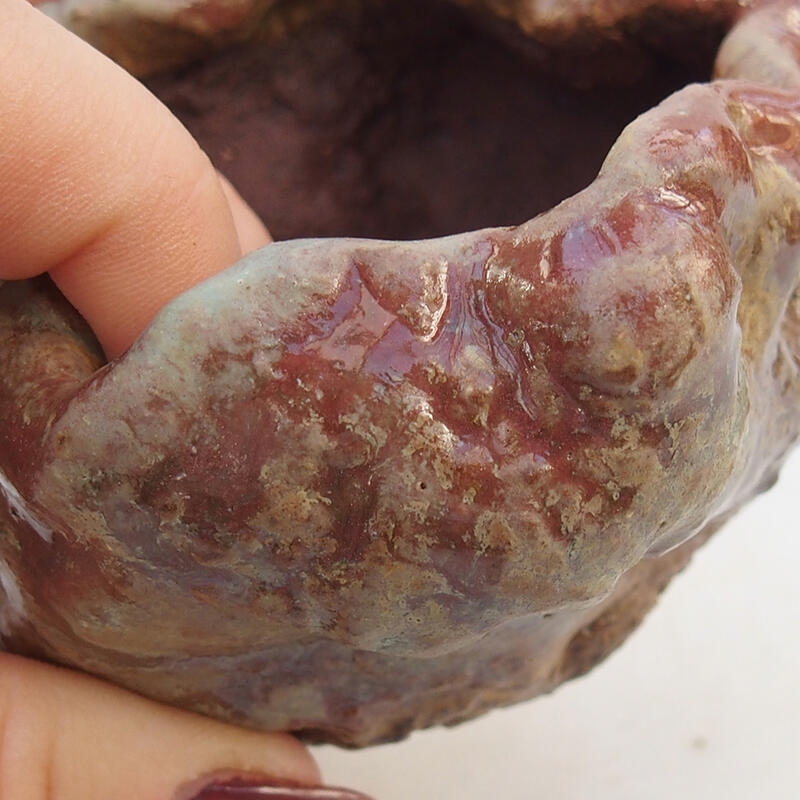 Coquille en céramique 8 x 8 x 6 cm , couleur rose