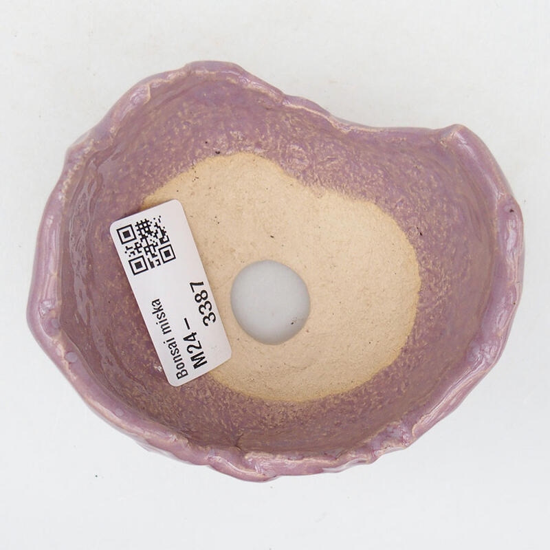 Coquille en céramique 9,5 x 8 x 6 cm , couleur violet