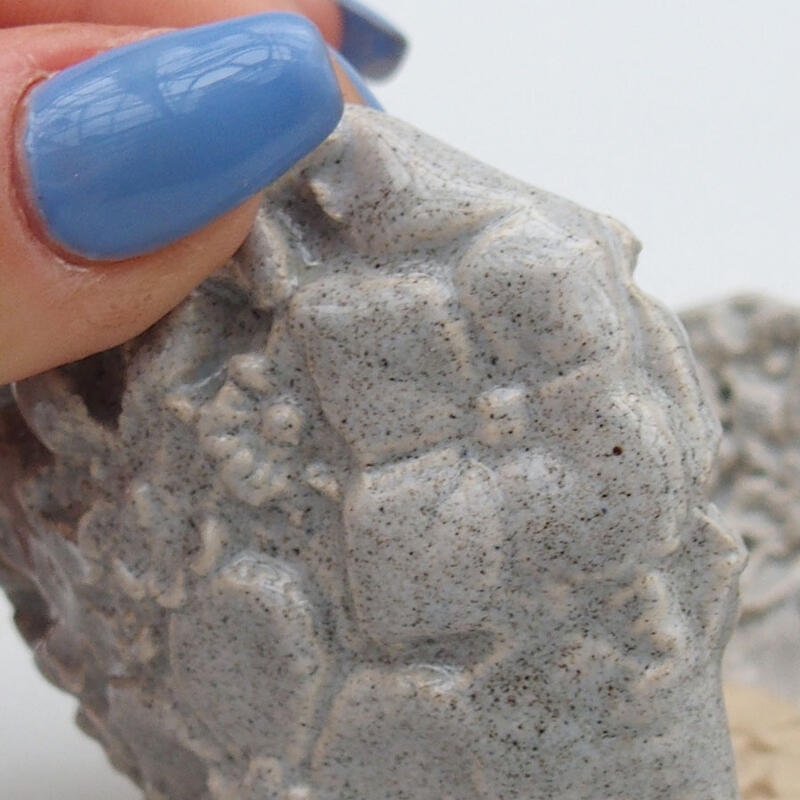 Coquille en céramique 9,5 x 8 x 7 cm , couleur grise