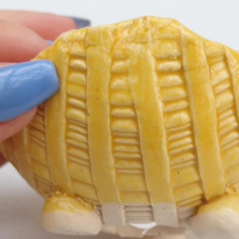 Coquille en céramique 9 x 8,5 x 6 cm , jaune