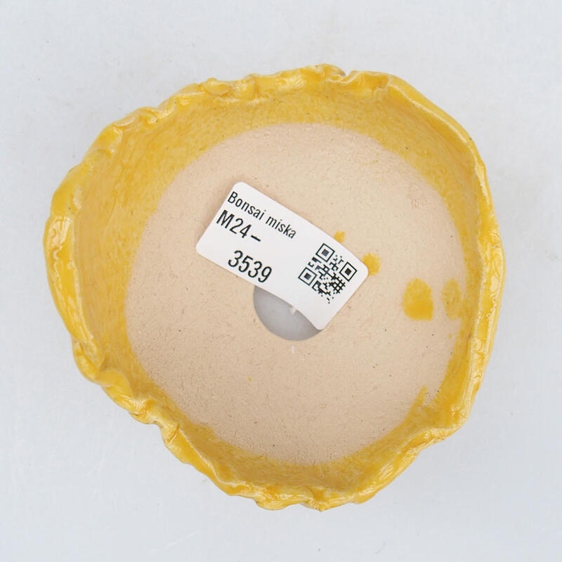 Coquille en céramique 9 x 8,5 x 6 cm , jaune