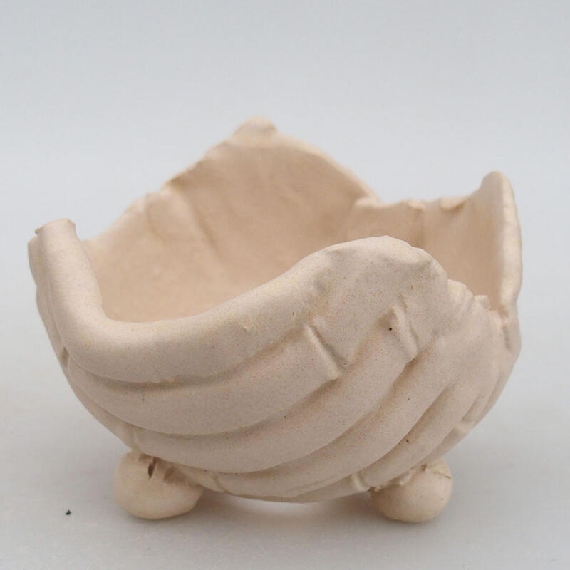 Coquille en céramique 9 x 8,5 x 7 cm , couleur beige