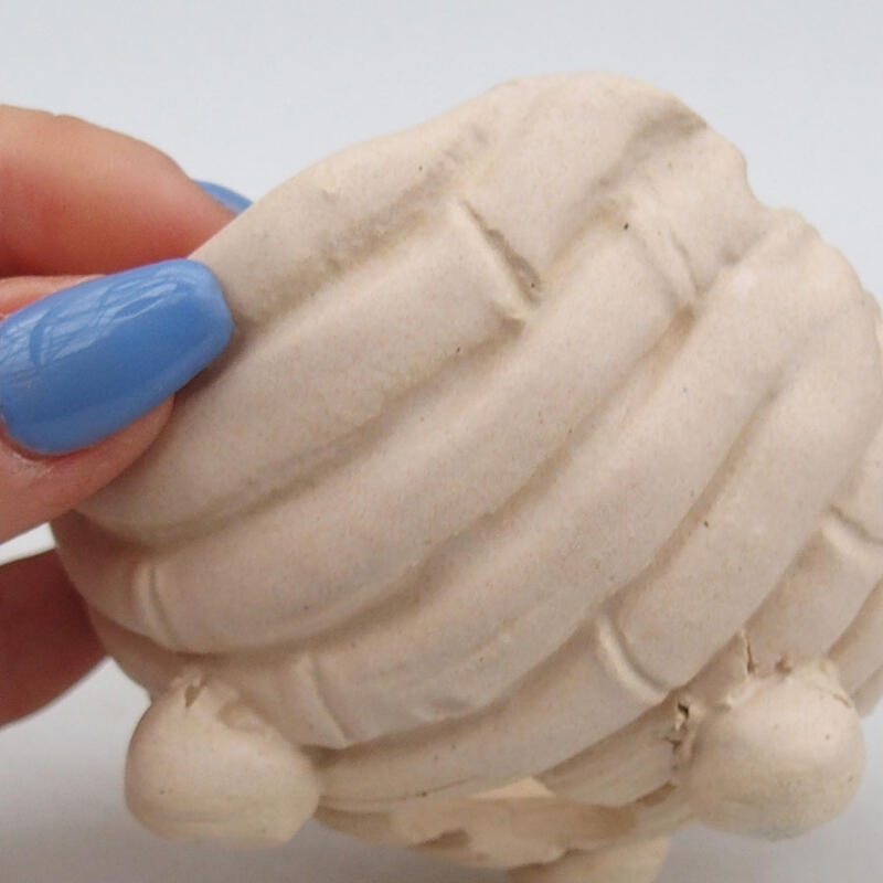 Coquille en céramique 9 x 8,5 x 7 cm , couleur beige