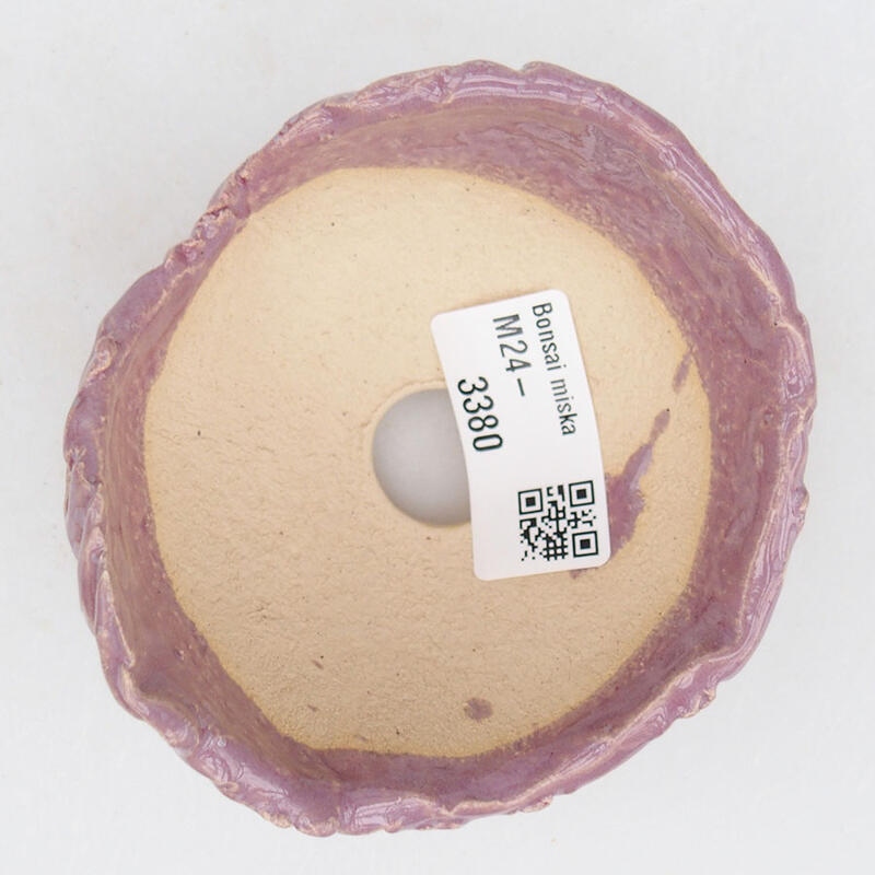 Coquille en céramique 9 x 8 x 5,5 cm , couleur violet