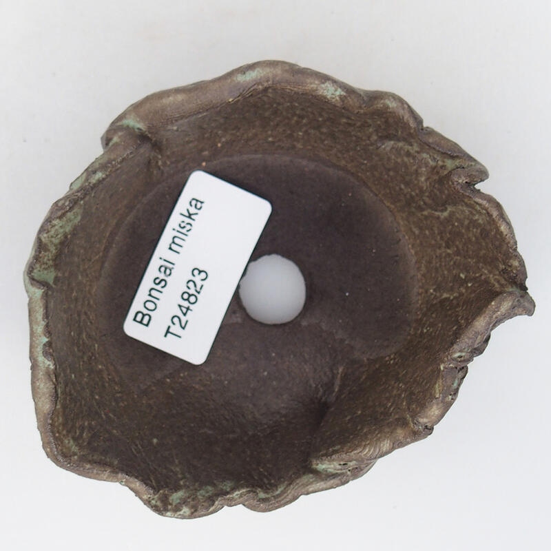 Coquille en céramique 9 x 8 x 5,5 cm , couleur marron