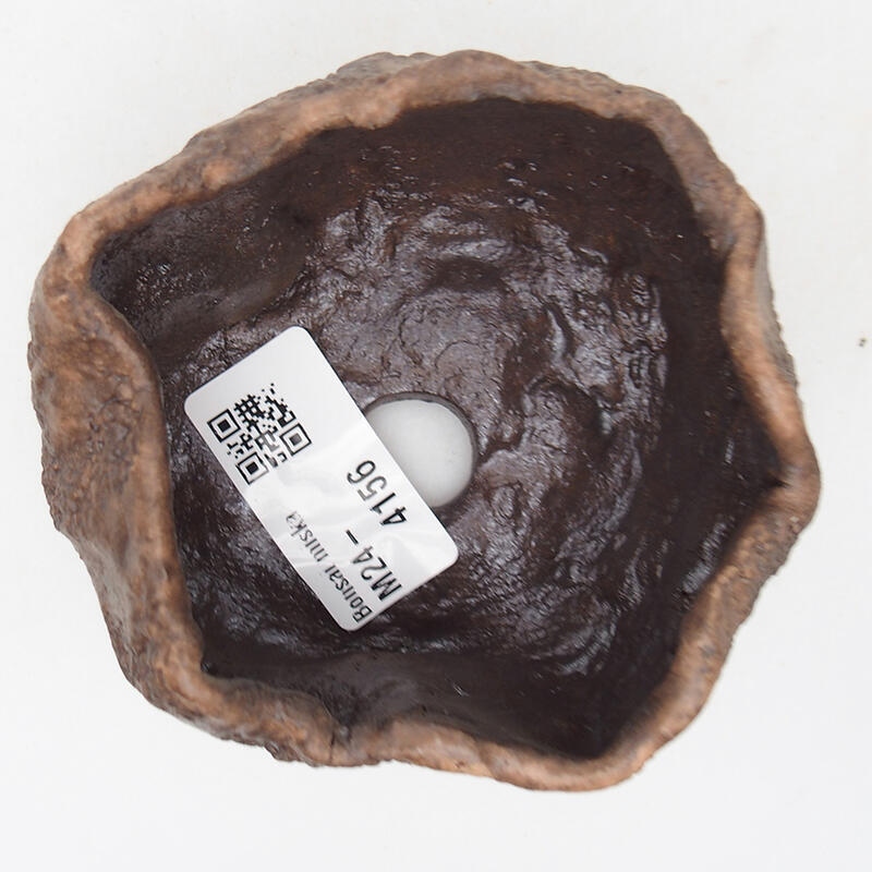 Coquille en céramique 9 x 8 x 5 cm , couleur marron