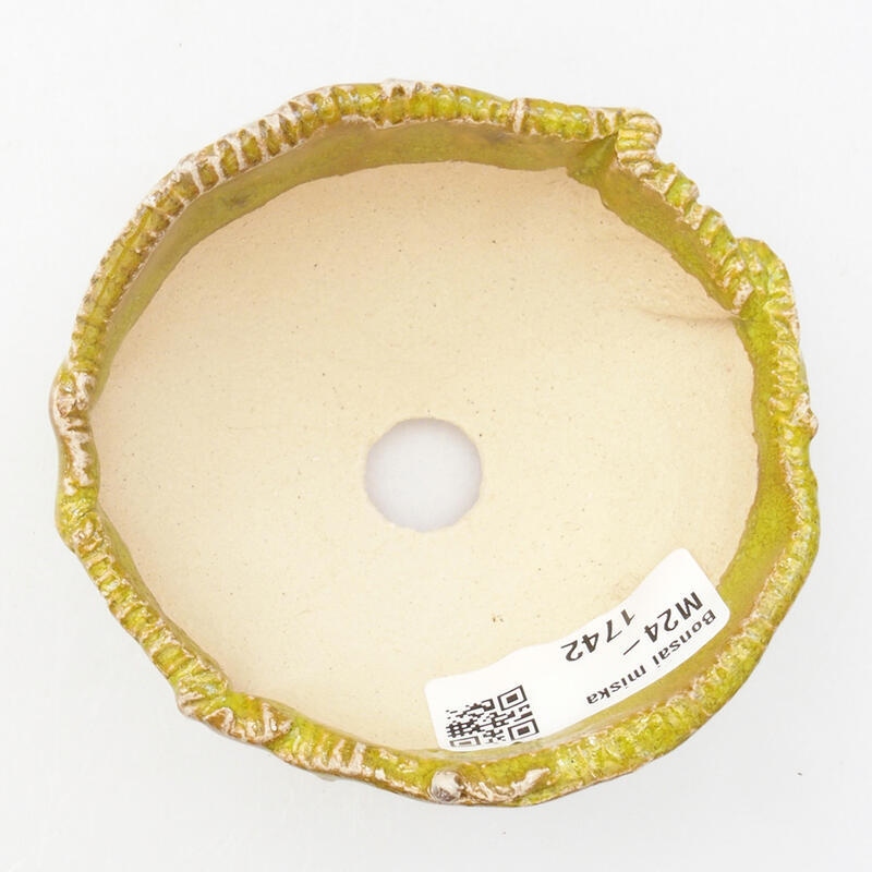 Coquille en céramique 9 x 8 x 5 cm , couleur verte