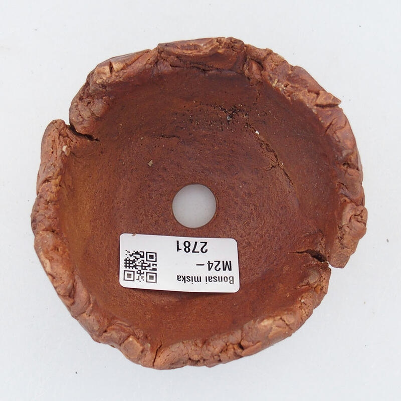 Coquille en céramique 9 x 9 x 6,5 cm , couleur marron