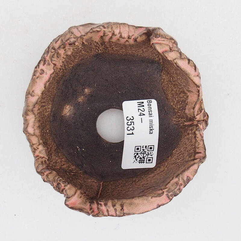 Coquille en céramique 9 x 9 x 6 cm , couleur rose