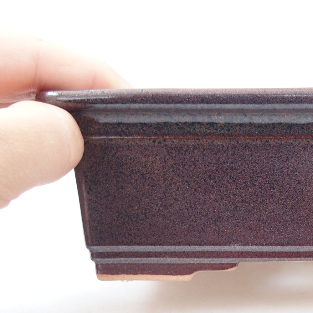 Bol à bonsaï en céramique 22 x 17 x 5 cm, vert