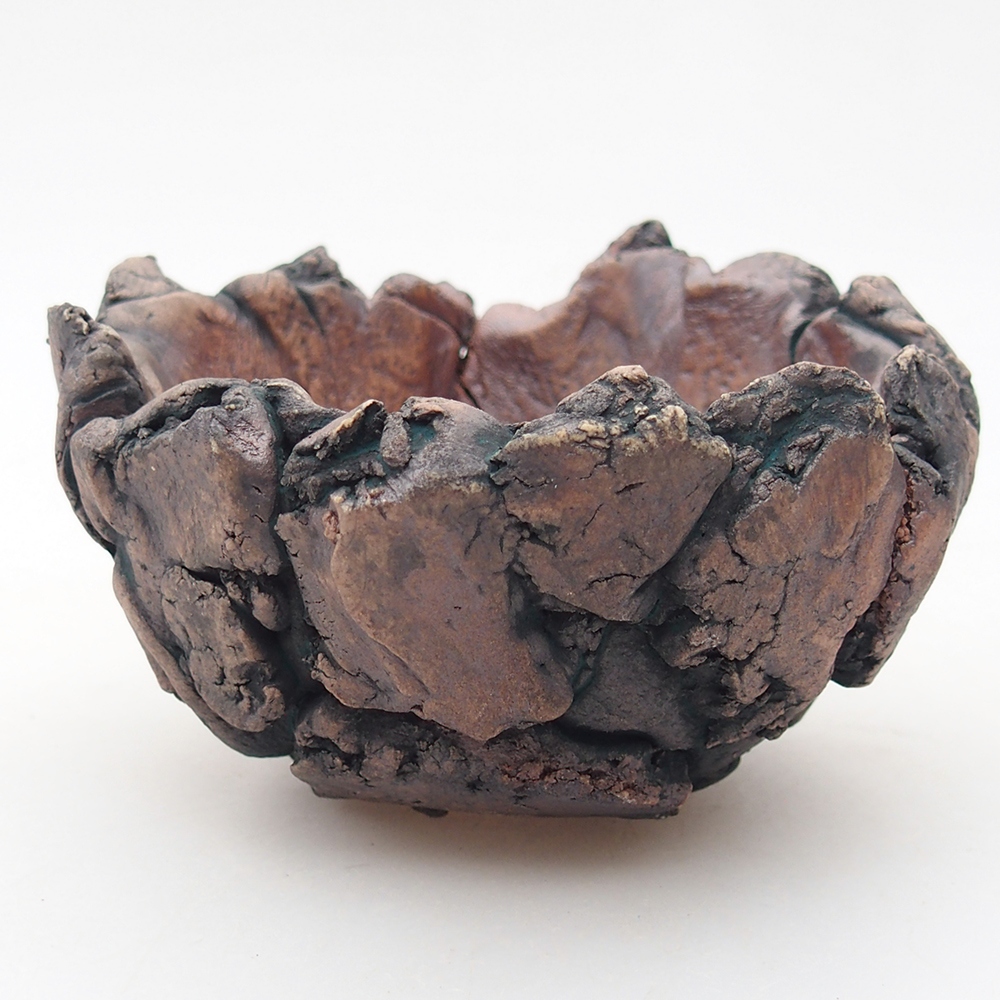 Coquille en céramique 9,5 x 9 x 6 cm , couleur verte