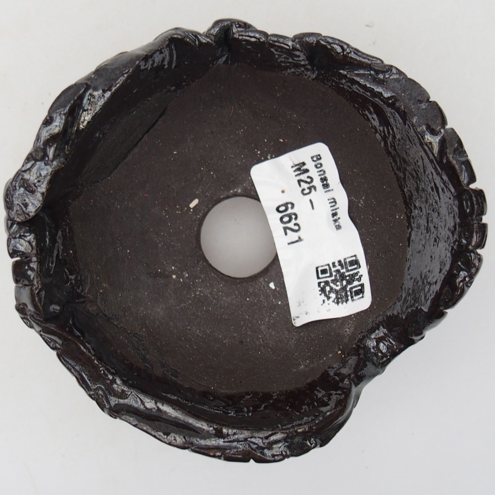 Coquille en céramique 9 x 9 x 6 cm , couleur noire