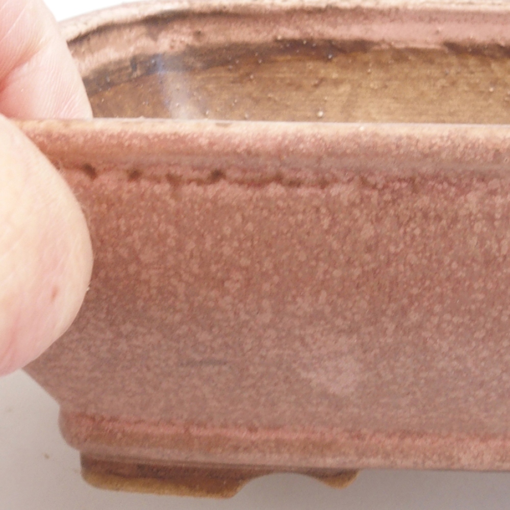 Bol à bonsaï en céramique 10 x 8,5 x 4 cm, brun