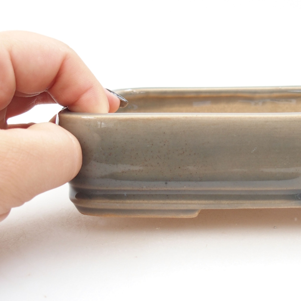 Bol à bonsaï en céramique 22 x 17 x 5 cm, vert