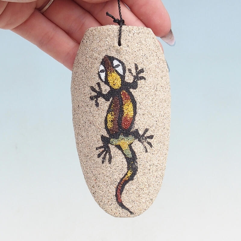 Carillon métallique cylindre lézard 110 cm