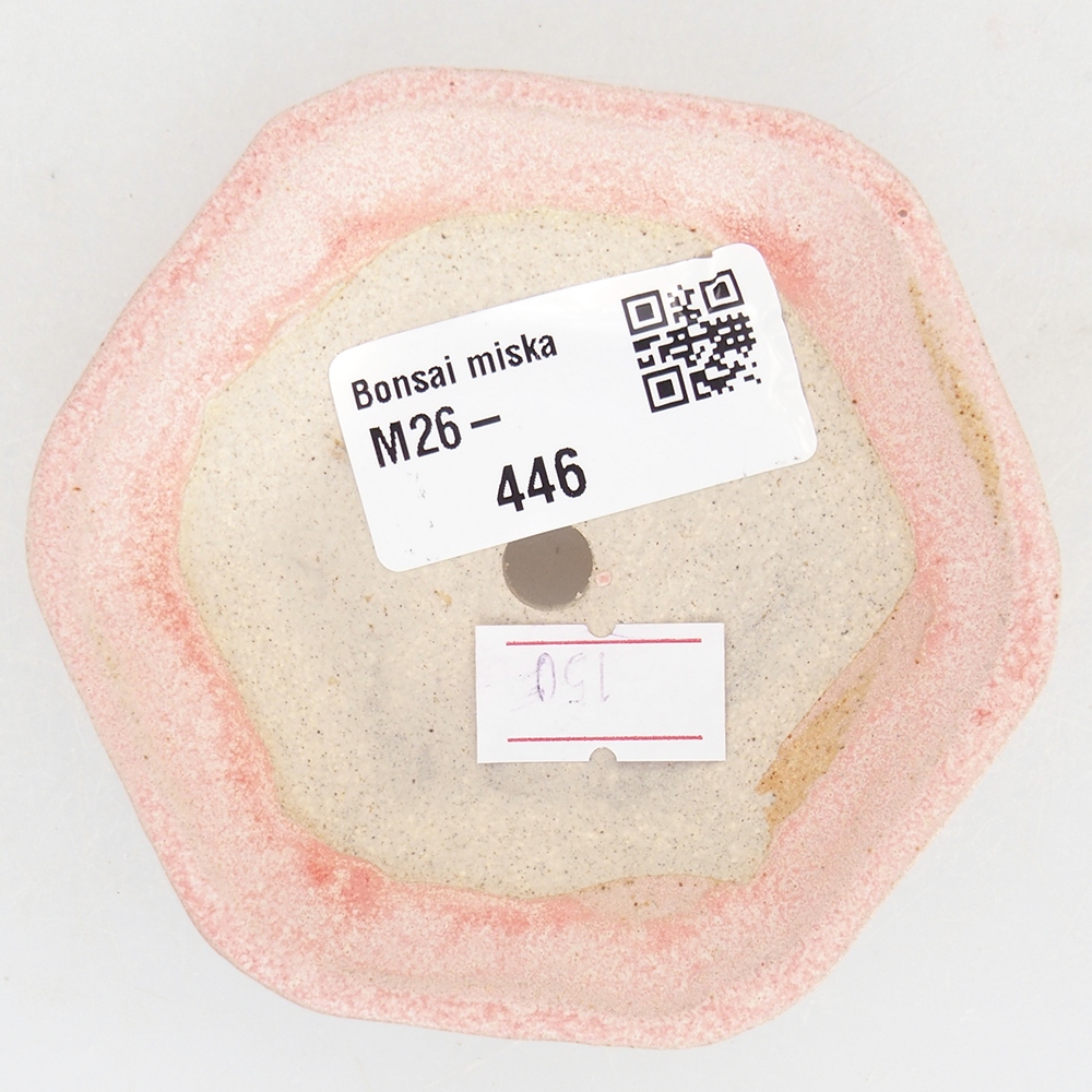 Bol à bonsaï en céramique 8,5 x 8 x 2,5 cm, rose