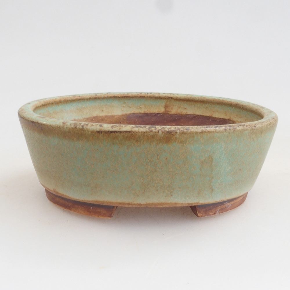 Bol à bonsaï en céramique 10 x 8,5 x 4 cm, brun