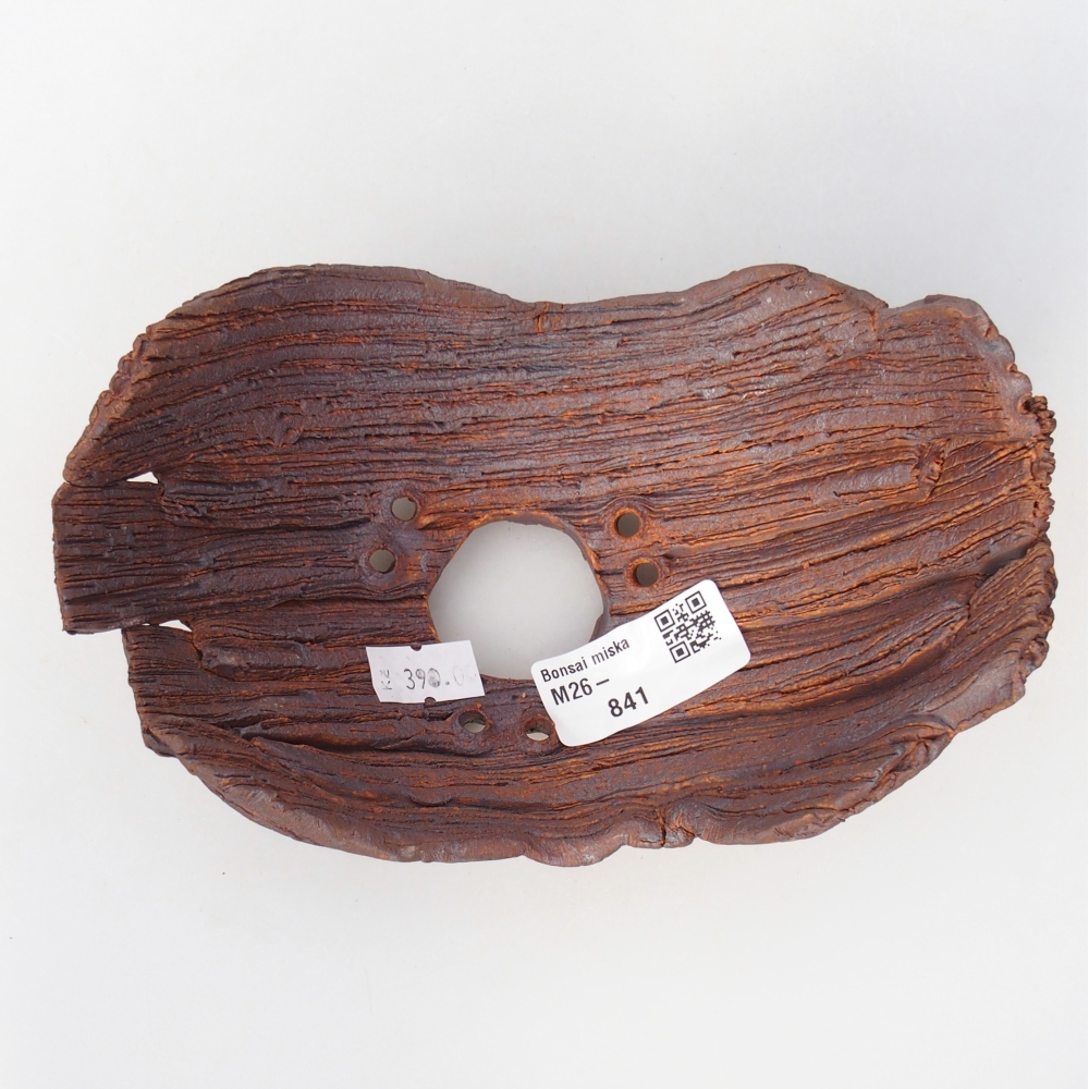 Coquille en céramique 16 x 10,5 x 8,5 cm , couleur marron